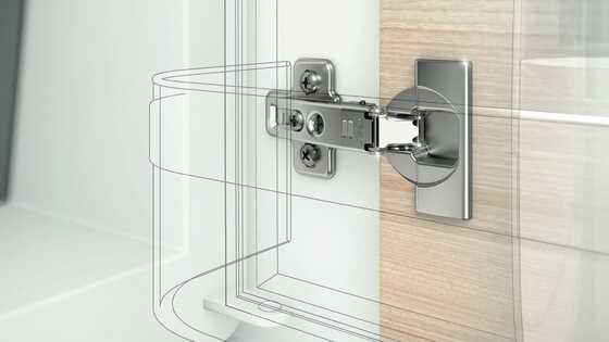 Charnière de porte intégrable de réfrigérateur MODUL de Blum