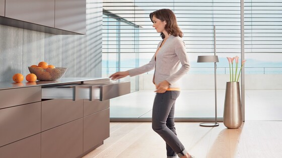 Механическая система открывания TIP-ON BLUMOTION