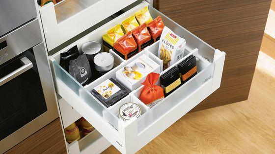 Rangement intérieur ORGA-LINE pour tiroir à l'anglaise de l'armoire à provisions SPACE TOWER 