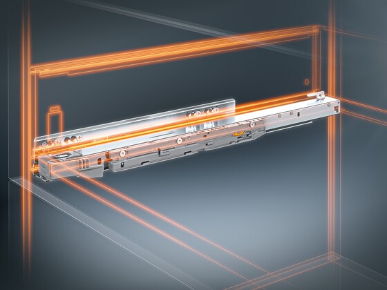 Optimierte BLUMOTION-Dämpfung für schwungvolles Schließen