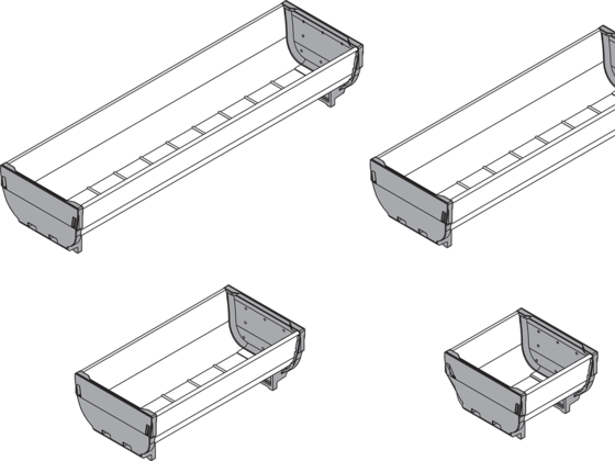 Bacs en inox ORGA-LINE de Blum